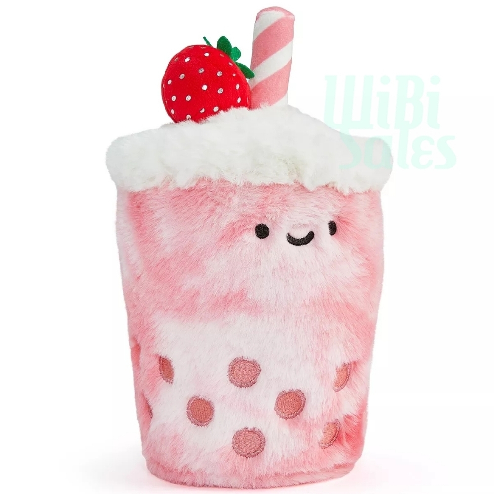 10" Strawberry Boba Plush - NWT